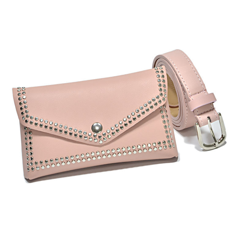 Studded punk belt bag
