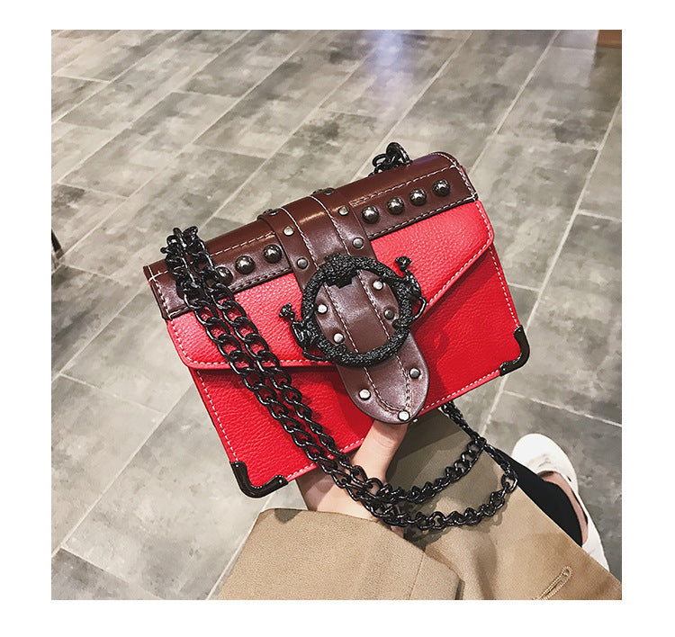 Vintage Studded Shoulder Bag