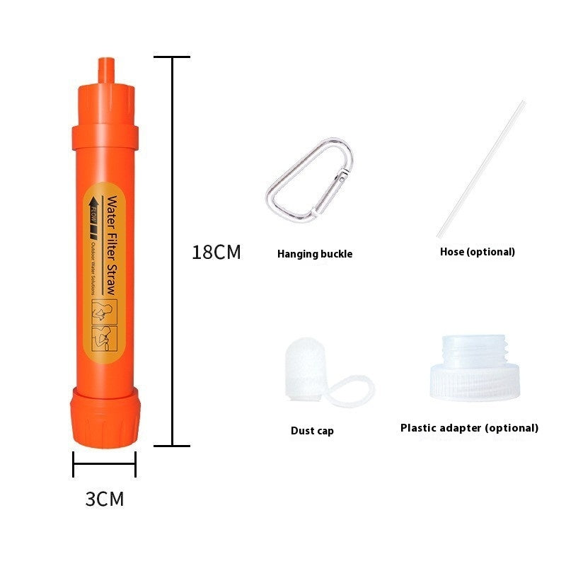 Outdoor Survival Water Purification Straw Portable Filter