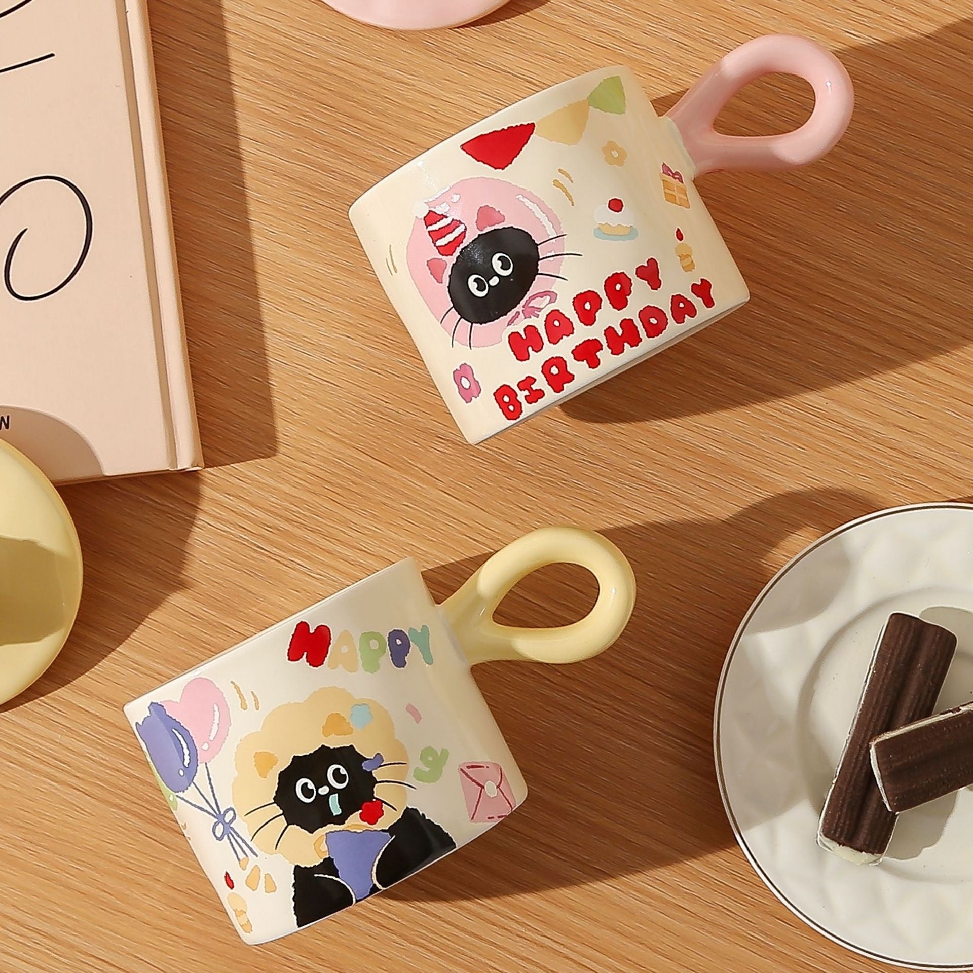 Gift Box With Hand Gift Birthday Gift Breakfast Cup