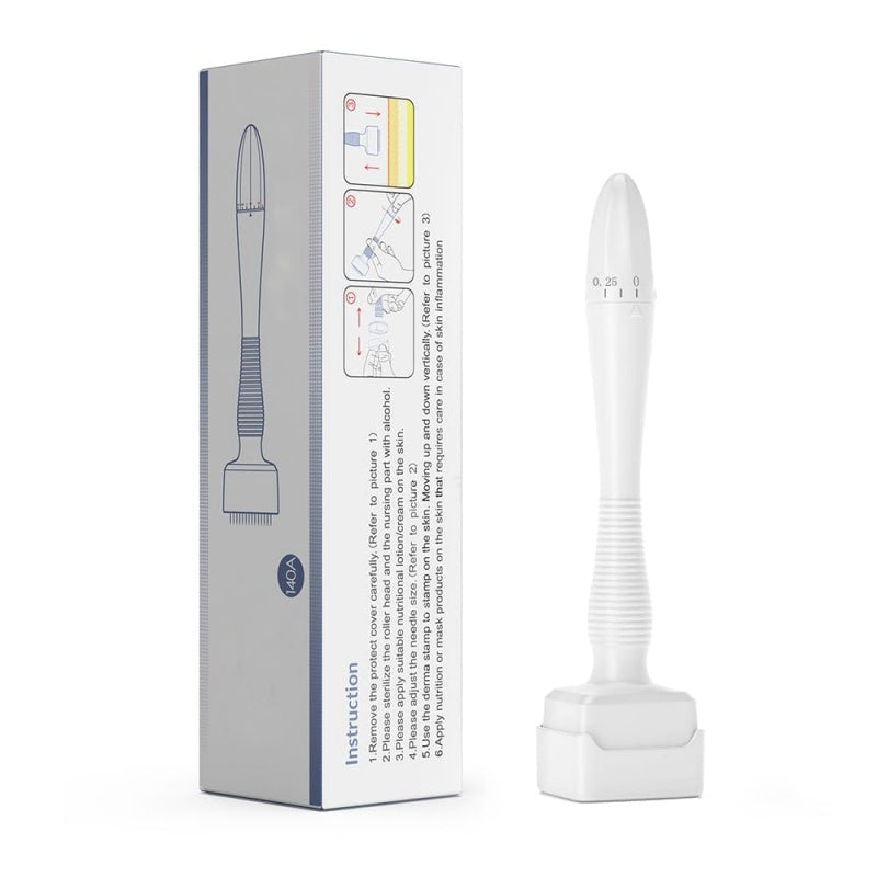 Microneedles Derma Roller - Microneedling Stamp 0.25 Mm, Micro Needle Skin Care Tool For Men And Women Home Use